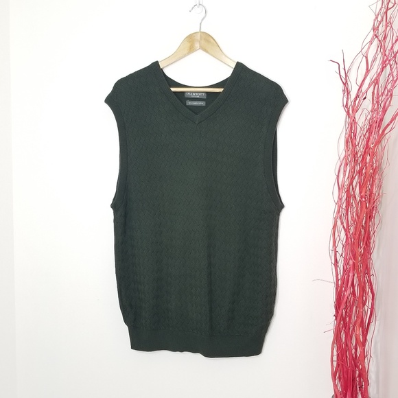 Lyle & Scott Other - Lyle & Scott | Woven Knit Sweater Vest Size Large